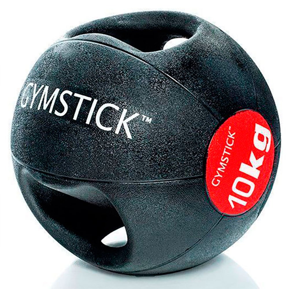 Gymstick Medicine Ball With Handles 10kg Schwarz 10 kg von Gymstick