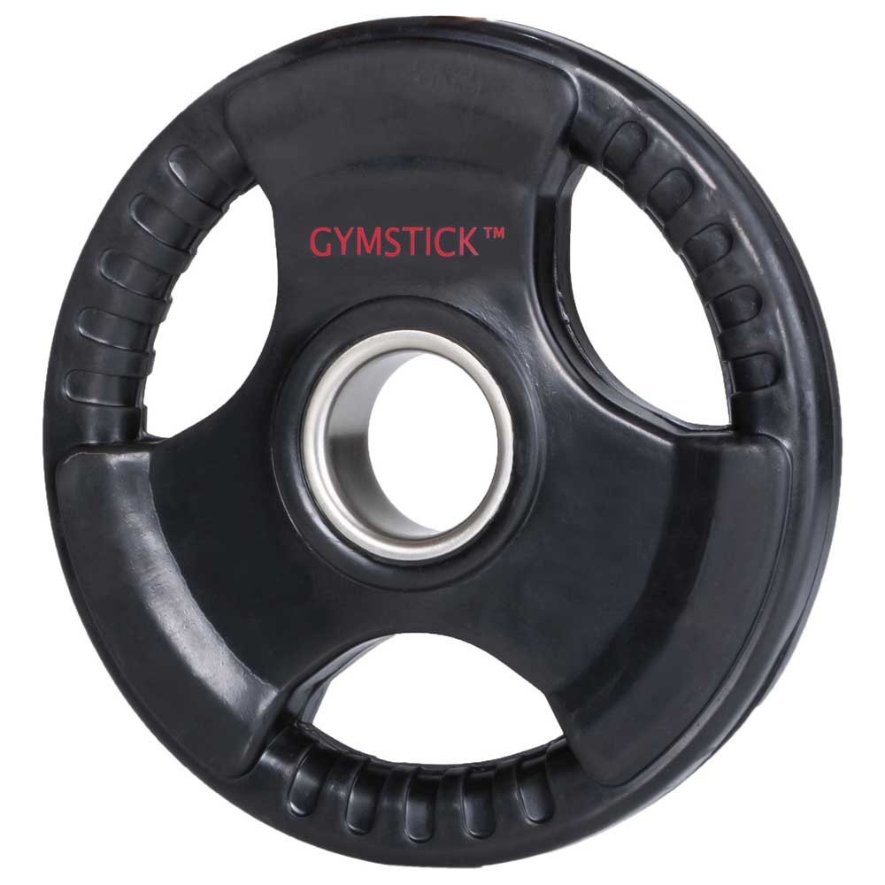 Gymstick Rubber Weight Plate 15kg Unit Disc Schwarz 15 kg von Gymstick