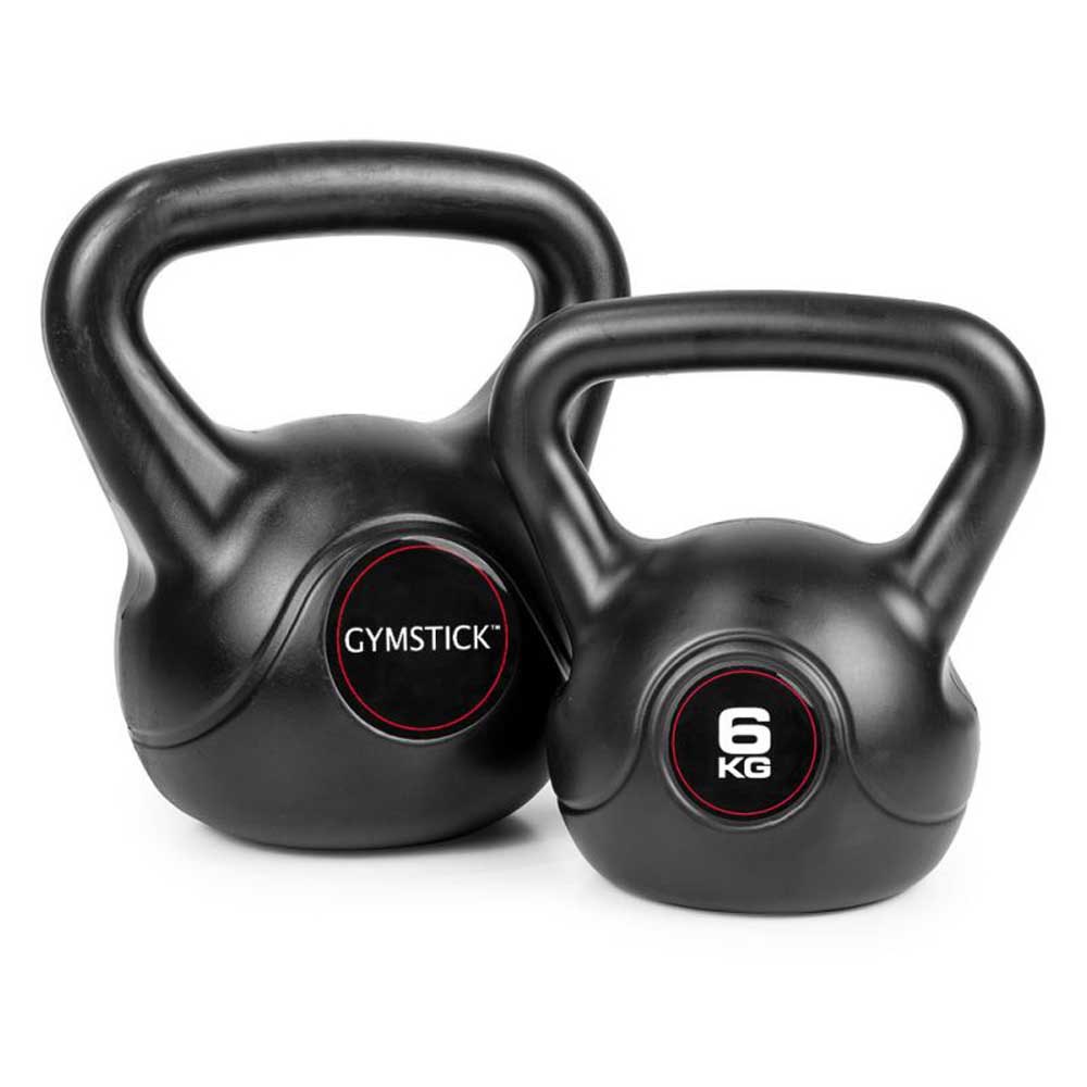 Gymstick Vinyl 10kg Kettlebell Schwarz 10 kg von Gymstick