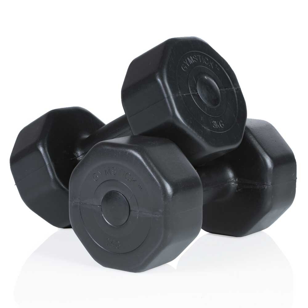 Gymstick Vinyl S 2 X 5kg Dumbbell Schwarz 5 kg von Gymstick