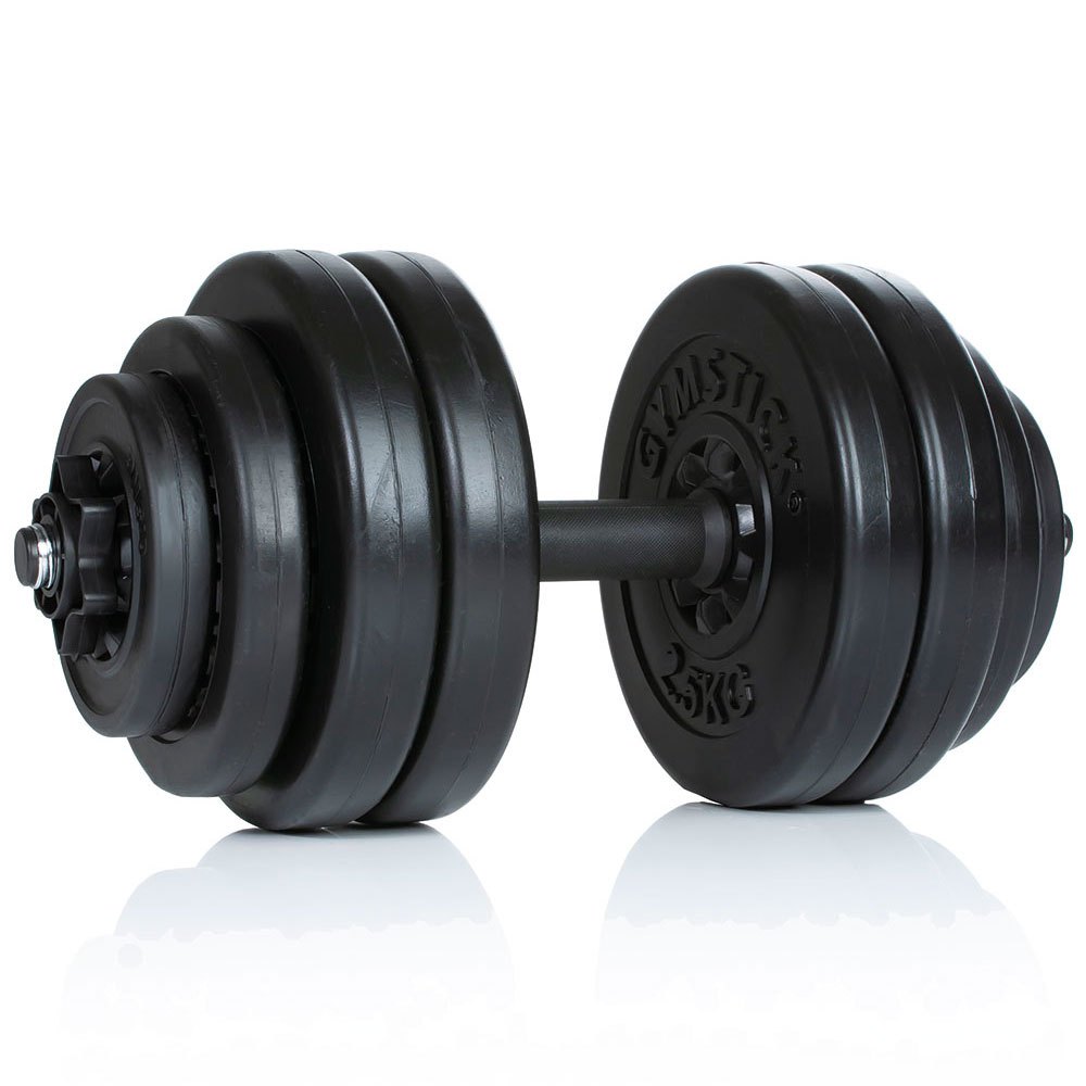 Gymstick Vinyl Set 15kg Dumbbell Schwarz 15 kg von Gymstick