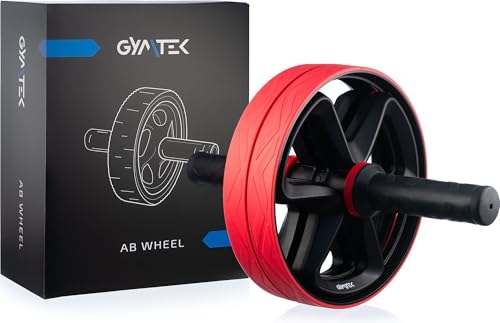 Gymtek® Ab Roller, Bauchtrainer, Ab Wheel - rutschfesten Griffen - Ab-Roller von Gymtek