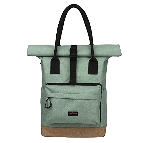 Tourbn 3 in 1 Fahrradtasche Hinten Wasserdicht für Gepäckträger Umhängetasche Nylon Rucksack Rolltop Damen Sport -Grün Tourbn 3 in 1 Fahrradtasche Hinten Wasserdicht für Gepäckträger Umhängetasche Nylon Rucksack Rolltop Damen Sport -Grün von Tourbn
