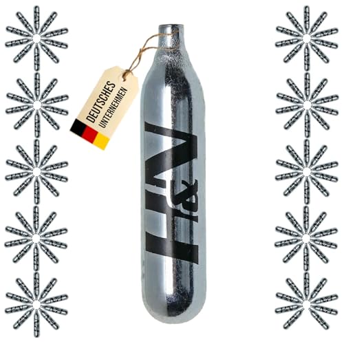 H&N CO2 Kapseln 12g - 100er Pack; Geeignet für Softair, Painball, Luftpistolen oder Luftgewehre H&N CO2 Kapseln 12g - 100er Pack; Geeignet für Softair, Painball, Luftpistolen oder Luftgewehre von H&N Sport