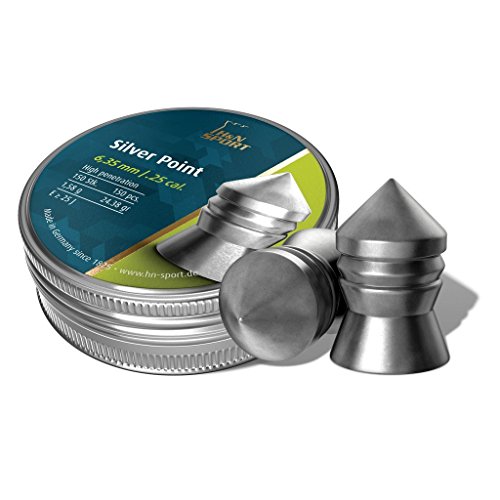 H&N Silver Point 6,35 mm Diabolo/Luftgewehrkugel H&N Silver Point 6,35 mm Diabolo/Luftgewehrkugel von H&N Sport