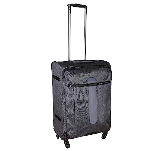 Trolley Koffer Reisekoffer Weichgepäck Stoff Grau 52 Liter Ultraleicht 4xRollen Teleskopgriff Trolley Koffer Reisekoffer Weichgepäck Stoff Grau 52 Liter Ultraleicht 4xRollen Teleskopgriff von H4L
