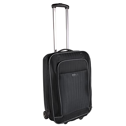 Hybrid Trolley Reisekoffer Koffer Schwarz 32 L Bordcase Handgepäck 2 Rollen 51x39x21cm Hybrid Trolley Reisekoffer Koffer Schwarz 32 L Bordcase Handgepäck 2 Rollen 51x39x21cm von H4L