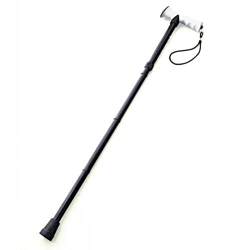 Gehstock Faltbar Aluminium Höhenverstellbar 83-93 cm Gehstütze Schwarz Spazierstock Gehhilfe mit Gelgriff Wanderstock Gehstock Faltbar Aluminium Höhenverstellbar 83-93 cm Gehstütze Schwarz Spazierstock Gehhilfe mit Gelgriff Wanderstock von HAC24