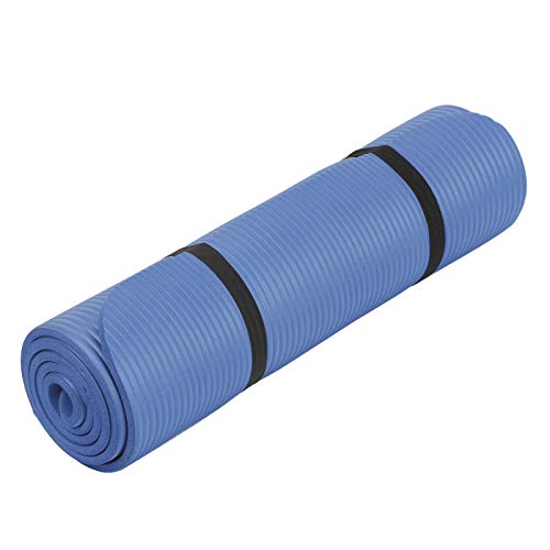 HAC24 Yogamatte Gymnastikmatte 190cm x 60cm x 1cm Fitnessmatte Sportmatte Yoga Pilates Fitness Matte Bodenmatte (Blau) von HAC24