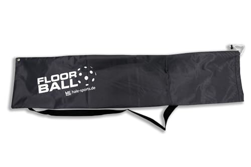 HALE | Floorball Schlägertasche Team Tasche Tool Bag – mit Schultergurt, wasserabweisend, 127 x 30 cm, bis zu 10 Schläger oder Equipment. Asphalt grau von HAE