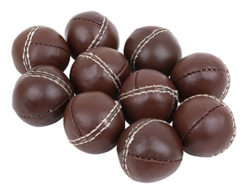 HAEST 10 Stück - TRENAS Schlagball aus Leder - 80 Gramm - Braun - Für Wettkampf und Training HAEST 10 Stück - TRENAS Schlagball aus Leder - 80 Gramm - Braun - Für Wettkampf und Training von HAEST