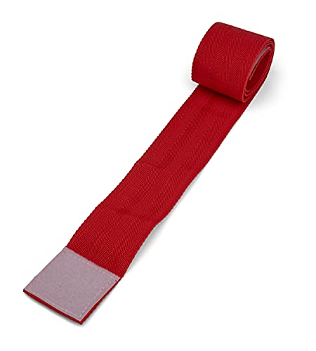 HAEST Mannschaftsband mit Klettverschluss - 5 cm breit - 130 cm lang - Rot von HAEST