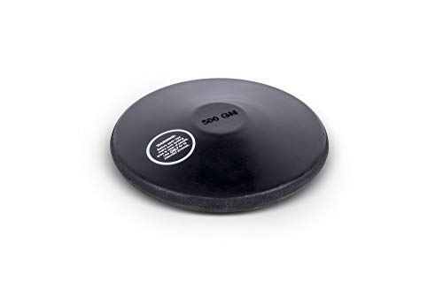 HAEST Trainingsdiskus aus schwarzem Gummi - 0,50 kg - Hallendiskus HAEST Trainingsdiskus aus schwarzem Gummi - 0,50 kg - Hallendiskus von HAEST
