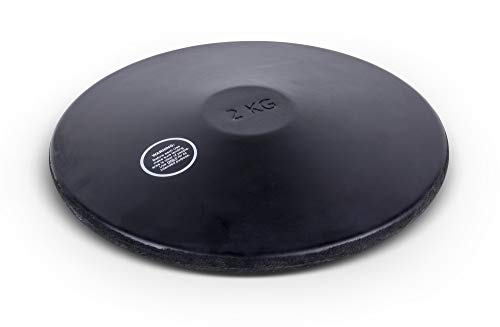 HAEST Trainingsdiskus aus schwarzem Gummi - 2,00 kg - Hallendiskus HAEST Trainingsdiskus aus schwarzem Gummi - 2,00 kg - Hallendiskus von HAEST
