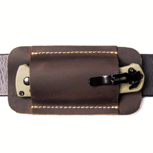 HAFRILY 1 Stück Leder EDC Messerscheide Leder für EDC Leder Messertasche für Gürtel Multifunktionswerkzeug Faltmesser Halterung Schutzhülle HAFRILY 1 Stück Leder EDC Messerscheide Leder für EDC Leder Messertasche für Gürtel Multifunktionswerkzeug Faltmesser Halterung Schutzhülle von HAFRILY