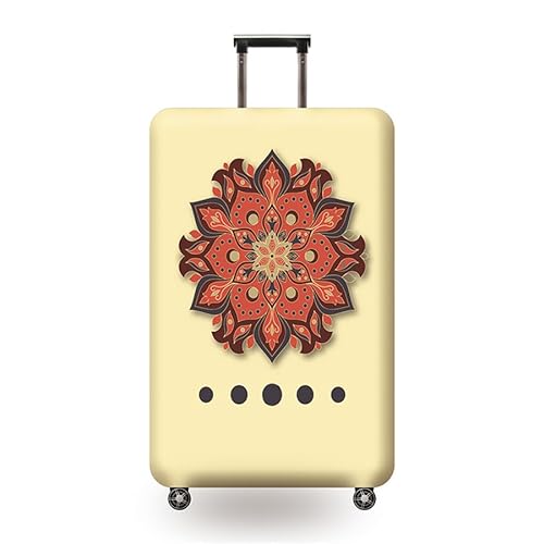 HAHII Kofferabdeckung Gepäckabdeckung Elastisch Kofferhülle Kofferschutzhülle mit Reißveschluss Fit M（22-24in） Mandala 2 von HAHII