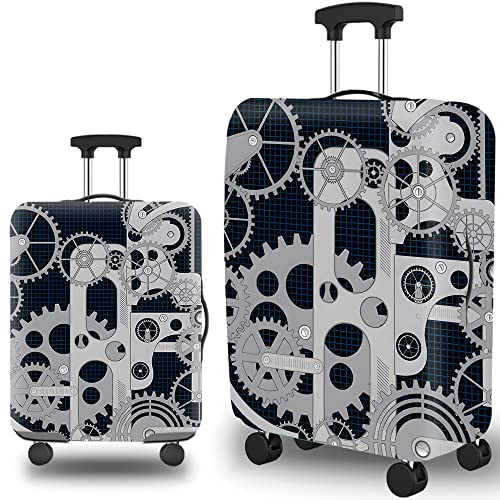 HAHII Kofferabdeckung Gepäckabdeckung Elastisch Kofferhülle Kofferschutzhülle mit Reißveschluss Fit S（18-21in） Mechanisch von HAHII