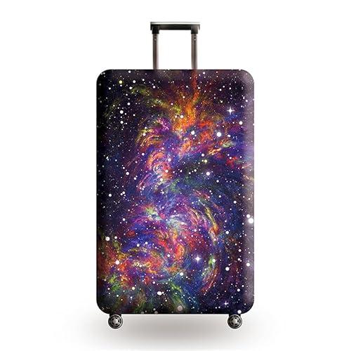 HAHII Kofferabdeckung Gepäckabdeckung Elastisch Kofferhülle Kofferschutzhülle mit Reißveschluss Fit XL（29-32in） Farbenfrohe Sterne von HAHII