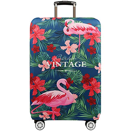 HAHII Reisegepäckhülle, Kofferschutz, elastisch, Trolley-Koffer, Schutzhülle, passend für S (45,7–53,3 cm) Flamingo, Flamingo, S（18-21in） von HAHII