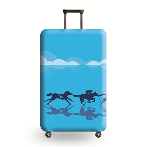 HAHII Reisegepäckhülle Kofferschutz Elastisch Trolley Koffer Schutzhülle passt, Blau 2, S（18-21in） von HAHII