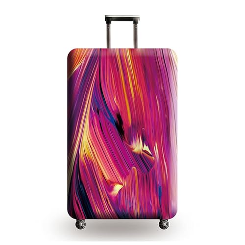 HAHII Reisegepäckhülle Kofferschutz Elastisch Trolley Koffer Schutzhülle passt, Bunt 7, L（25-28in） von HAHII