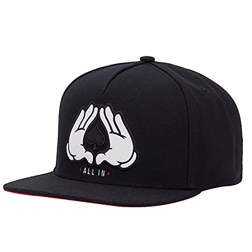 HAIBI Unisex Kappe Baseball Caps,Schwarzer Hip-Hop-Hysteresenhut Aus Baumwolle Für Männer Frauen Erwachsene Im Freien Beiläufige Sonnenbaseballmütze von HAIBI