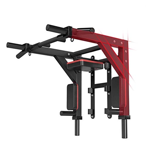 HAKENO Multifunktionelle Klimmzugstange für die Wandmontage Dip Station 2 in1 Pull Up Bar Wand Belastbarkeit bis 500kg von HAKENO