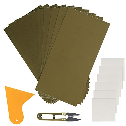 HAKOTOM Selbstklebend Repair Patch, 18Stk Zelte Reparatur Aufkleber Plane Reparaturflicken Wasserdicht Nylon Flicken mit Schere Schaber für Rucksack Markisen Regenjacke Schlauchboot Pool Dunkel Grün HAKOTOM Selbstklebend Repair Patch, 18Stk Zelte Reparatur Aufkleber Plane Reparaturflicken Wasserdicht Nylon Flicken mit Schere Schaber für Rucksack Markisen Regenjacke Schlauchboot Pool Dunkel Grün von HAKOTOM