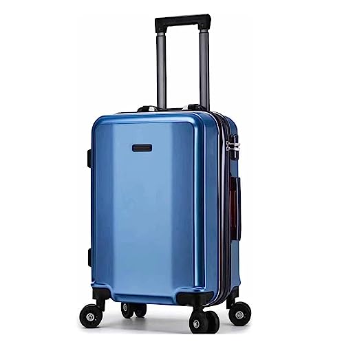 HALCARRY Tragbarer Gepäckkoffer mit Rädern, Aluminiumrahmen, Doppelschnalle, Passwort-Gepäck, externer USB-Ladeanschluss, Smart-Koffer, exquisit von HALCARRY