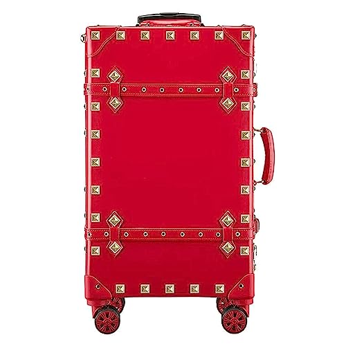HALCARRY Tragbares Gepäck Lederkoffer Großes erweiterbares Gepäck mit Spinner-Rädern Leichtes Handgepäck Harte Reisekoffer Exquisite von HALCARRY