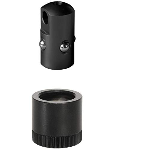 HALDER Unisex – Erwachsene Push & GO Stud Adapter + Buchse, Ø 9,5 x 1 mm, schwarz, mit Aufnahmebuchse für Montage in Holz, drehbar, 9,5 mm HALDER Unisex – Erwachsene Push & GO Stud Adapter + Buchse, Ø 9,5 x 1 mm, schwarz, mit Aufnahmebuchse für Montage in Holz, drehbar, 9,5 mm von HALDER