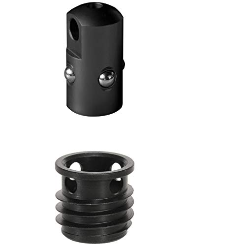 HALDER Unisex – Erwachsene Push & GO Stud Adapter + Buchse, Ø 9,5 x 1 mm, schwarz mit Aufnahmebuchse für Montage in Kunststoff, 9,5 mm HALDER Unisex – Erwachsene Push & GO Stud Adapter + Buchse, Ø 9,5 x 1 mm, schwarz mit Aufnahmebuchse für Montage in Kunststoff, 9,5 mm von HALDER