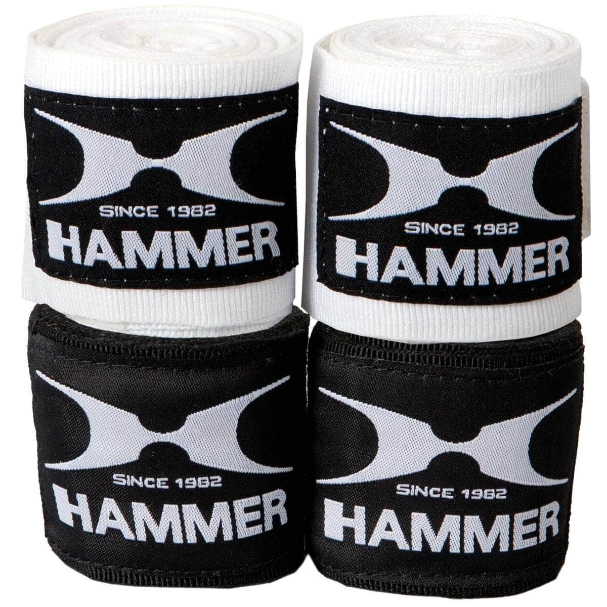 HAMMER BOXING Trainingszubehör Boxbandagen, elastisch,  4,5 m - schwarz - Länge: 4,5 m von HAMMER BOXING