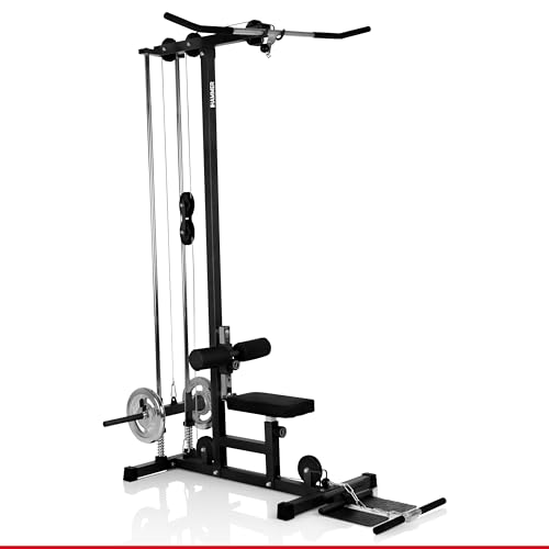 HAMMER Finnlo Latzug-Station Multi-Lat-Tower - Übungen für Rücken Arme Schultern Bauch, 120 kg belastbare Gewichtsauflage, Kraftstation 141x120x210cm HAMMER Finnlo Latzug-Station Multi-Lat-Tower - Übungen für Rücken Arme Schultern Bauch, 120 kg belastbare Gewichtsauflage, Kraftstation 141x120x210cm von HAMMER