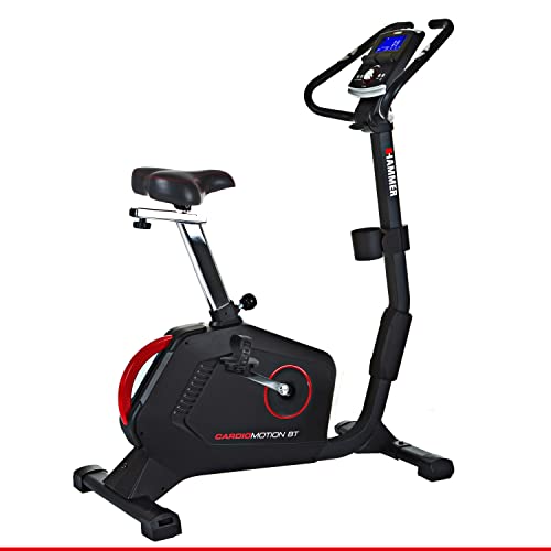 HAMMER Ergometer Cardio Motion BT, leises Fitnessfahrrad mit tiefem Einstieg und Comfort-Sattel, geeignet als Heimtrainer für Senioren, Bluetooth und App-Steuerung, Tablethalterung, 110 x 52 x 140 cm HAMMER Ergometer Cardio Motion BT, leises Fitnessfahrrad mit tiefem Einstieg und Comfort-Sattel, geeignet als Heimtrainer für Senioren, Bluetooth und App-Steuerung, Tablethalterung, 110 x 52 x 140 cm von HAMMER