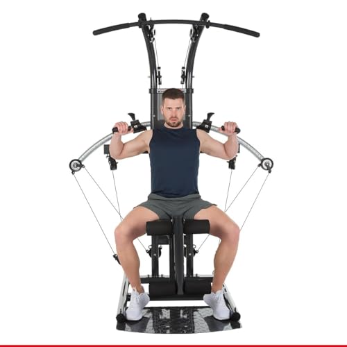 HAMMER Finnlo Kraftstation Bio Force, TNT-Widerstandstechnologie, 110 kg Zuggewicht, über 100 Übungen - Fitnessgeräte für Zuhause Home Gym Sport Gerät von HAMMER