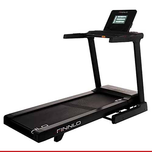 HAMMER Finnlo Laufband Alpinum TFT, 10.1 Zoll TFT-Display, 41 Programme, Kinomap & Zwift kompatibel, XXL-Lauffläche, 6,5 PS, 22 km/h Schwarz von HAMMER