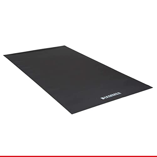 HAMMER Bodenschutzmatte Protekt - Geräuschdämmend und strapazierfähig, Ideal für Fitnessgeräte wie Crosstrainer und Heimtrainer, 120 x 60 cm, Schwarz HAMMER Bodenschutzmatte Protekt - Geräuschdämmend und strapazierfähig, Ideal für Fitnessgeräte wie Crosstrainer und Heimtrainer, 120 x 60 cm, Schwarz von HAMMER