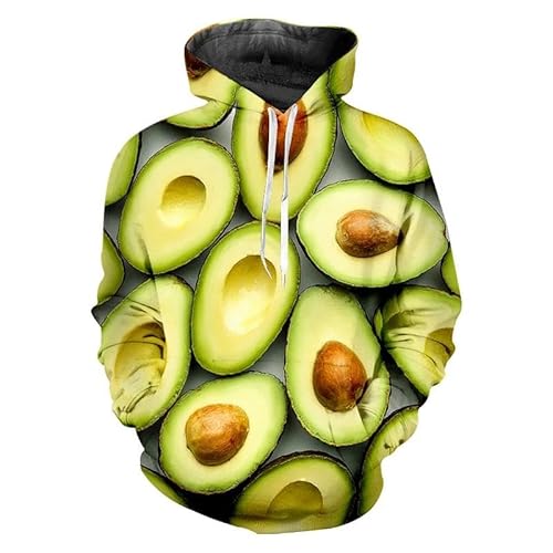 HAN MAN XIU Wassermelone Kiwi Frucht 3D 3D Printed Hoodie Männer Frauen Sweatshirt Pullover Kleidung von HAN MAN XIU