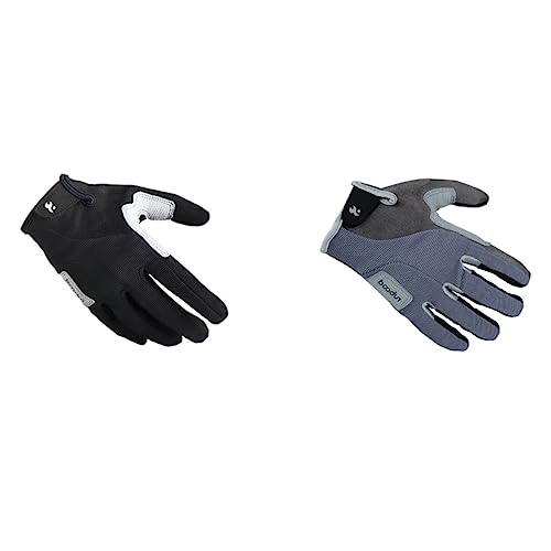 HANABASS 1 Paar Handschuh zum Wandern Reibungsschalthebel Fahrradhandschuhe Handschuhe zum Training Fitness Handschuhe fitnesshandschuhe Sport Gloves volle Fäustlinge Kletterhandschuhe Grey von HANABASS