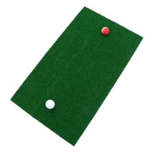 HANABASS 1pc Mini-übungsmatte Indoor Realistic Turf Swing Mat Trainingshilfen Zum Fahren Chipping Putting (Stil A) von HANABASS