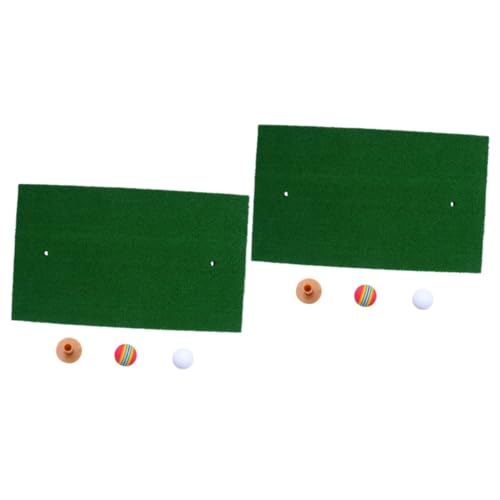 HANABASS 2 STK tragbare Matte schwingen Teppiche für draußen tragbare Golfmatte Schaukelzubehör Trainingsmatte Legen Golf Putting Matte Golf übungsmatte Tragbare Schlagmatte Matte von HANABASS