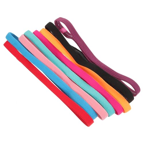 HANABASS 24 STK Stirnband Basketball-Stirnbänder elastisches Haarband rutschfeste elastische Stirnbänder dünne elastische Sport-Stirnbänder Hair- Hair rutschfeste Stirnbänder Stoff von HANABASS