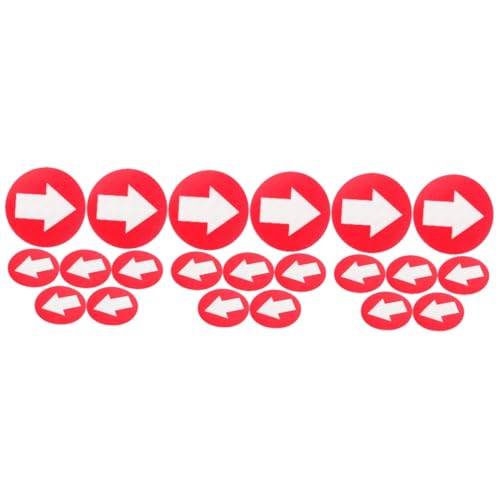 HANABASS 30 STK Richtungsaufkleber Zeichen Reflektierende Schilder Reflektierende Wegmarkierungen Pfeilrichtungsmarkierung Wegmarkierungen Für Die Jagd Reflektierende Markierungen PVC Rot von HANABASS