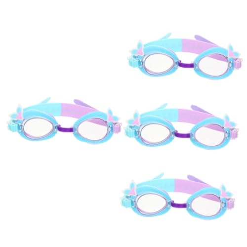 HANABASS 4 Stück Meerjungfrau-brille Kinderbrille Schwimmbrille Für Kinder Brillen Für Kinder Schutzbrille Für Kinder Kinderschwimmbrille 4-7 Brille Für Kinder 3-6 Augenschutzbrille Stk von HANABASS