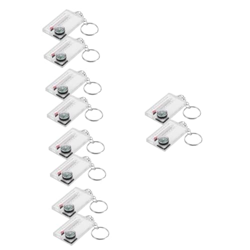 HANABASS 5 Sätze Kompass-Thermometer Überlebenskompass Im Freien Verschleißfester Kompass Schlüsselanhänger Kompass Tragbarer Survival-kompass Outdoor-kletterkompass Plastik 2 Stück * 5 von HANABASS