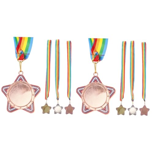 HANABASS 6 Stk Kinder Medaille Fußballmedaillen für Kinder Preise Medaillen Kinderpreise kindermedaillen kinder mitbringsel Parteimedaillen Medaillen für Auszeichnungen für Kinder von HANABASS