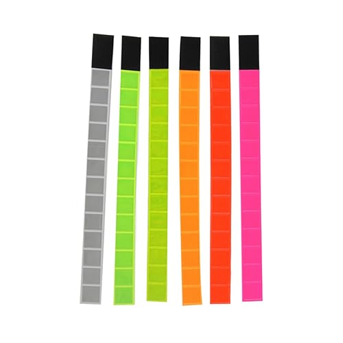 HANABASS 6st Leuchtende Armbänder Fluoreszierende Armbänder Für Konzerte Sicherheits-Radsport-Armband Nachtlaufarmband Armband Für Nachtwanderungen Armbänder von HANABASS