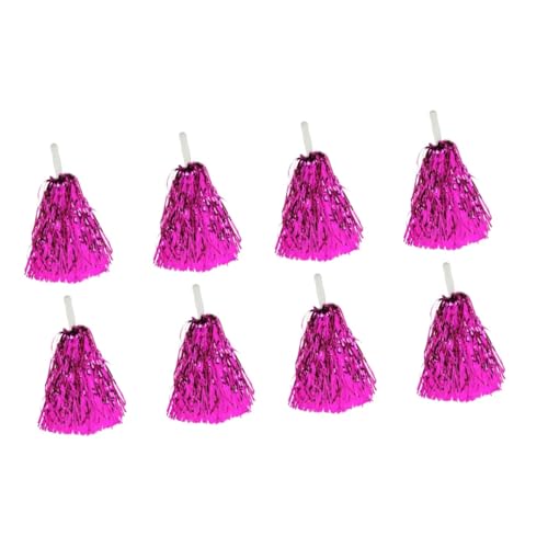 HANABASS 8 STK Lala- Jubeln Sie Partygeschenke Cheerleader-Pompons Pompons Cheerleader Jubelnde Pompons Passt Zu Bommel Pompons Für Den Sport Sport-Tanz-poms Draht Aus Aluminiumfolie von HANABASS