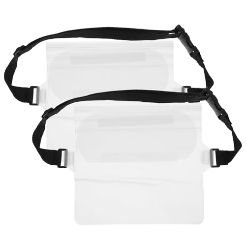 HANABASS wasserdichte Gürteltasche für Mobiltelefone wasserdichte Tasche Handy-Trockentasche wasserdichte Bauchtasche Transparente Handytasche Wasserbeutel Tasche für Paddelbretter PVC von HANABASS